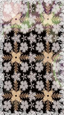 Tomurcukları çiçek olan sevimli bir çiçek deseni. Raster illüstrasyonu. Raster. Kusursuz bir geçmişi var. Kumaş, tekstil, duvar kağıdı baskısı için. Antika retro tarzı.