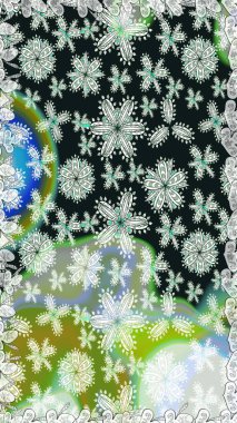 Raster illüstrasyonu. Çiçek buketleriyle klasik tarzda kusursuz desenler. Gri ve nötr renklerde.