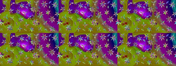 Çiçek arkaplanlı soyut zarafet eskiz deseni. Raster Güzel kumaş deseni.