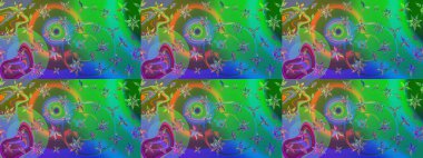 Raster illüstrasyonu. Küçük çiçekteki sevimli çiçek deseni. Güzel kumaş deseni. Güzel karalamalı çiçek deseni çiz..