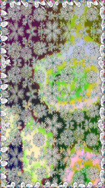 Gri üzerine çiçekler. Kusursuz bir arka plan modeli. Suluboya, elle çizilmiş. Raster stoku.