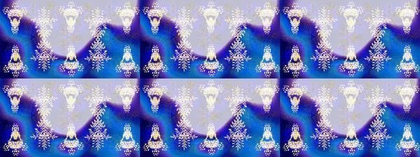 Güzel soyut kar taneleri raster tasarımı. Yeni yıl kar tanesi. Düz kar karalama ikonları, kar taneleri silueti altın renklerde Noel afişi, kartlar.