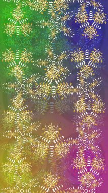 Yeşil, kahverengi ve nötr ikon silueti. Raster illüstrasyonu. Noel tasarımı için. Kutlamanın sembolü. Kar tanesi kışı yeşil, kahverengi ve nötr renklerde izole edilir. Yeni yıl işareti.