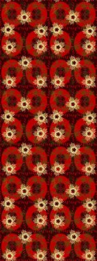 Farklı kar taneleri toplayıcısı, kırmızı, kahverengi ve sarı renklerde kış elementleri. Raster Noel soyut renkli arkaplan ve tatlı kar tanesi.