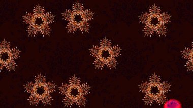 Siyah, kahverengi ve kırmızı kar tanelerinden izole edilmiş. Güzel bir kış süsü. Kar taneleri koleksiyonu. Raster illüstrasyonu.