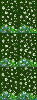 Of doodle elements. Hand drawn Raster illustration. Sketch flower pattern can be used for wallpaper, website background, wrapping paper, invitation, flyer, banner or website.