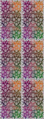 Suluboya tarzında gri renkli çiçekler. Çiçek izi. Suluboya kusursuz desen.