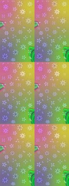 Raster stili kumaş deseni. Çiçekler suluboya çizim deseni.