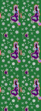 Eskiz Vintage Çiçek Deseni. Raster Kalça dokusu deseni.