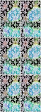 Suluboya, elle çizilmiş. Raster hisseleri. Çiçekler boşta. Kusursuz arkaplan deseni.