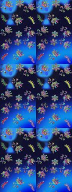 Renkli elementlerle Raster ilginç desen.