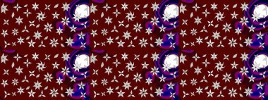 Güzel kumaş deseni. Raster suluboya çiçek deseni, narin çiçekler, kırmızı ve nötr çiçekler, tebrik kartı şablonu.