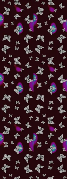 Kelebeklerle dolu yaz arkaplanı kahverengi ve gri renkler. Basit Kadınsı Kart, Davetiye, Yazdırma Kalıbı. Güzel Kelebek Siluetleriyle Moda Dekorasyonu. Güveli Raster Arkaplanı.