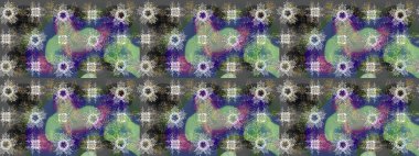 Raster illüstrasyonu. Gri, nötr ve yeşil renkli kristal kar tanesi.