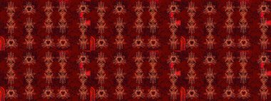 Soyut mandala ya da tuhaf kar tanesi çizgisi sanat tasarımı. Raster illüstrasyonu. Renkli arka planda izole tatlı kar taneleri.