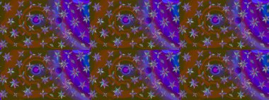 Çiçekli yumuşak bir eskiz şekli. Yumuşak, bahar çiçekleri kahverengi ve mor renklerde. Raster çiçekleri klasik tarzda çizilmiş. Raster illüstrasyonu.