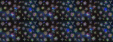 El çizimi çiçekli soyut çizim kalıbı. Gri ve mavi renkte çiçekler. Raster illüstrasyonu.