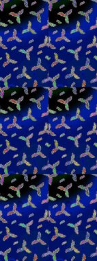 Raster Noel soyut renkli arka plan ve tatlı kar tanesi. Raster illüstrasyonu. Kar taneli Noel arkaplanı. Kış soyut arkaplanı.