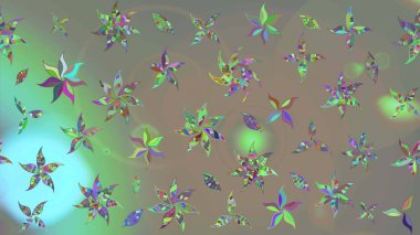 Moda baskıları için zarif bir şablon. Modern çiçek arkaplanı. Halk tarzı. Parlak renkli çiçekleri olan ve gri ve bej renkli yaprakları olan muhteşem bir çiçek deseni..