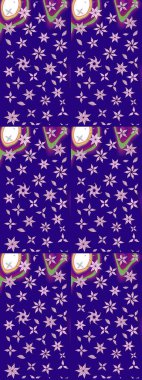 Çiçekli yumuşak bir eskiz şekli. Yumuşak, mavi renkte bahar çiçekleri. Raster illüstrasyonu. Raster çiçekleri klasik tarzda resmedilir..