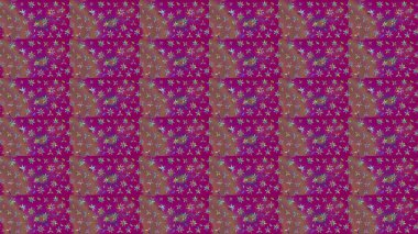 Çiçekli karalama şeklinde Raster çiçek deseni. Mor renkli çiçekler. Yumuşak, bahar çiçekli arka plan.