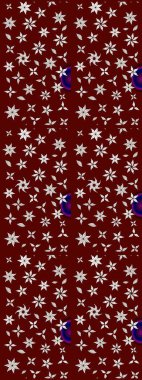 Çiçekli karalama şeklinde Raster çiçek deseni. Yumuşak, bahar çiçekli arka plan. Kırmızı renkte çiçekler.