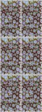 Raster kusursuz. Güzel kumaş deseni. Düz Çiçek Elementleri Tasarımı. Renkli Bahar Temalı Kusursuz Arkaplan. Çiçek deseni.