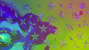 Tekstil, kumaş, kapaklar, duvar kağıtları, baskı, naylon, koleksiyon defteri, örgü, dekupaj için güzel bir eskiz. Millefleur 'lar. Küçük yeşil çiçekli oldukça eski bir besin torbası deseni..