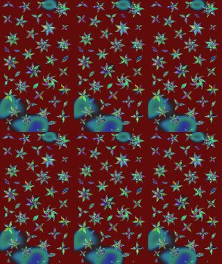 Kırmızı renkte çiçekler. Elle çizilmiş sonbahar çiçeği deseni. Renkli kırmızı çizim kalıbı. Tekstil ve kapak tasarımı için mükemmel. Doodle tarzı.