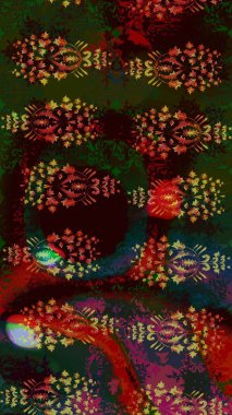 Kahverengi renkli çiçekler. Küçük çiçekte sevimli çiçek deseni var..