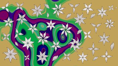 Çiçek arkaplan. Çiçekli tebrik kartı. Raster illüstrasyonu. Sarı ve yeşil renklerde. Doğum günü kartı ya da düğün davetiyesi. Suluboya çiçek buketi.