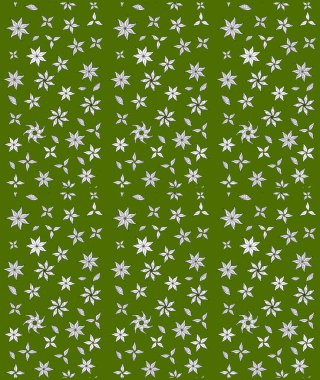 Tekstil tasarımı için yeşil renkli geleneksel halk çiçekleri buketi. Üzerinde gelincikler ve vadi zambakları olan renkli çiçek desenli nakış..