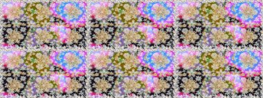 Düz elle çizilmiş klasik koleksiyon. Arkaplan, kumaş, altın duvar kağıdı. Raster altın pürüzsüz desen. Altın elementlerle nötr renklerde altın desen.