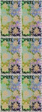 Kusursuz damaske klasik altın desen. Tarafsız renklerde altın rengi ve altın elementler üzerinde altın pürüzsüz desen. Raster illüstrasyonu. Tekrarlayan ögelerle soyut arkaplan Raster.