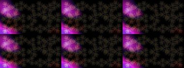 Süper tasarım posteri, kapak resmi, siyah, gri ve mor renkli kart tasarımı. Son moda kar taneleri ve elementler onun kartlarını gösteriyor. Kar taneleri tasarımı. Retro biçim dokusu, soyut kış elementleri.