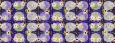 Kar taneleri radyal menekşe, gri ve nötr renkler. Renkli arka planda güzel kar taneleri. Raster illüstrasyonu..