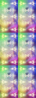 Düz dizayn. Kar tanesi ikonu, izole edilmiş. Raster illüstrasyonu. Renkli arka planda güzel kar taneleri.