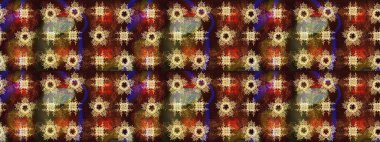 Renkli arka planda izole tatlı kar taneleri. Kahverengi, bej ve sarı renkli kar taneleri. Kar tanesi raster deseni. Raster illüstrasyonu.