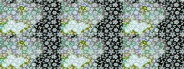 Küçük çiçekte güzel bir desen. Motley illüstrasyonu. Küçük renkli çiçekler. Moda baskıları için zarif bir şablon. Çiçekli yaz çiçekleri. Çizim.