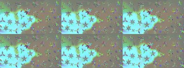 Suluboya desenli çiçek deseni. Dekorasyon ve tasarım için güzel bir desen. Moda baskısı. Çiçeğin suluboya çizimlerinin mükemmel deseni. Ayarlanmış.