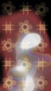 Kapak, poster, tişört ya da dövme için şablon. Kış boyama sayfaları yetişkin Sanat Terapisi için. Elle çizilmiş antistress kar tanesi. Raster illüstrasyon.