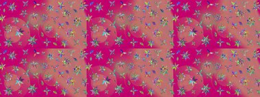 Çiçek arkaplanlı soyut zarafet eskiz deseni. Raster Güzel kumaş deseni.