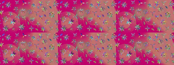 Çiçek arkaplanlı soyut zarafet eskiz deseni. Raster Güzel kumaş deseni.