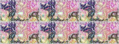 Nötr ve bej renkli papatyaların nötr ve bej renkli desenleri. Raster illüstrasyonu. Tarafsız ve bej renklerde.