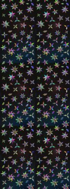 Çiçekli, yapraklı, çiçek desenli eskiz. Raster illüstrasyonu. El çizimi.