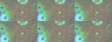 Gri ve bej renkli kıvırcık çiçekler gri ve bej renklerde şekillenir. Klasik çiçek tasarımı elementleri. Raster illüstrasyonu.