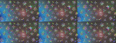 Yumuşak pamuk tasarımı. Yumuşak fayans. Paketleme, tekstil, duvar kâğıdı için çiçek eskizi. Raster 'ın taze dokusu. Klasik çiçek deseni.