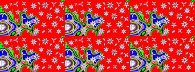 Sabıka fotoğraflarında, bebek kıyafetlerinde, duvar kâğıtlarında, paket kutularında falan kullanılabilir. Raster. Zarif, parlak ve eskiz kırmızı ve nötr çiçek deseni tasarımı.