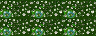 Yeşil ve nötr lale çiçekleriyle Raster eskiz deseni. Doğal kozmetik ürünleri, parfüm, çiçekçi dükkanı için bahar ihalesi tasarımı. Karşılama ya da düğün geçmişi olarak kullanılabilir. Paket kağıdı için en iyisi..