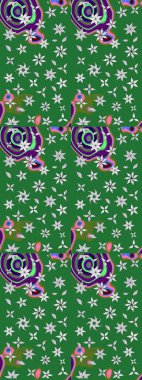 Millefleur 'lar. Küçük yeşil ve nötr çiçeklerle oldukça eski bir besin torbası deseni. Tekstil, kumaş, kapaklar, duvar kağıtları, baskı, paket, koleksiyon defteri, örgü, dekupaj için çiçek arkaplanı.